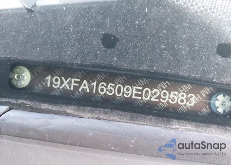 2009 Honda Civic Lx z USA, uszkodzony, nr VIN 19XFA16509E029583